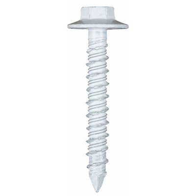 1/4 X 3-1/4" HEX FLANGED TAPCON SCREW - WHITE